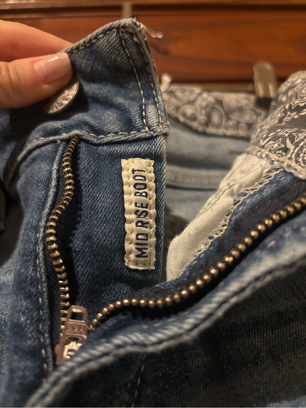 Ariat Midrise Boot Cut Jeans - Blue